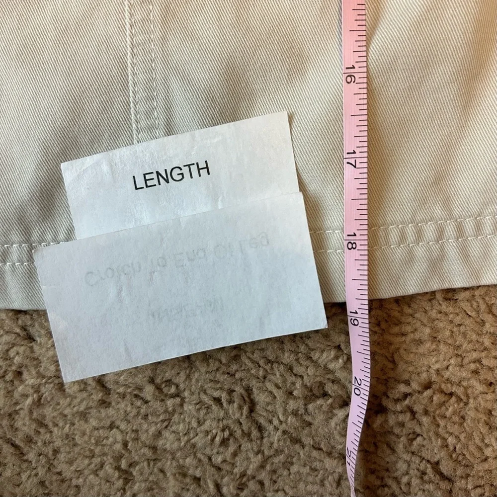 Dockers | 100% Cotton Mini Skirt Khaki Light Cream Y2K Preppy Women’s Size 8